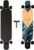 Longboard de 8 capas de madera de arce, monopatín completo, longboard para niñas y adultos, jóvenes principiantes, con herramienta en T y ruedas de poliuretano (color color)