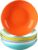 LOVECASA serie Sweet Juego de 6 Platos Hondos Platos de Sopa, Ensaladeras 21cm 550ML Cocina Vajilla de Porcelana 6 Colores