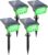 Luces Solares LED Exterior, 20 Focos Impermeables IP65, Lámparas para Jardín, Patio, Calzada, Piscina y Camping – Blanco Frío (4 Piezas)