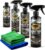 MAX DETAIL-LAB – Exterior Pack – Kit Limpieza Coche Exterior con Accesorios Microfibras, Limpia Llantas Iron Cleaner, Champú Espuma Activa, Quickdetailer, APC, Detailing Profesional Coche Moto
