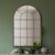 MirrorOutlet The Arcus – Espejo Inclinado para Ventana arqueado con Marco Negro, 120 x 80 cm, Adecuado para Interior y Exterior