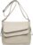 Moda Simple Bolso De Hombro para Mujer Retro Bolsos Cruzados Casual Cuero PU Impermeable Bolsas De Mensajero Trabajar Fiesta Viajar Fecha Múltiples Bolsillos Bolso Satchel Blanco