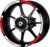 Moto Llantas Para GTS Para Super 125 250 300 Para Para Primavera Para Sprint 50 150 Pegatina Para Llanta Motocicleta Scooter Pegatina Reflectante 12 Pulgadas(A-1)