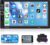NHOPEEW Double DIN Car Radio con Bluetooth y cámara de Respaldo 7 Pulgadas de Pantalla táctil para Coche estéreo Soporte AUX/USB/TF Card/Mirror Link/Control del Volante