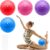 Nizirioo 4 pelotas de gimnasia pequeñas de 25 cm, pelota de estabilidad, ergonómica, con pajita hinchable, antideslizante, resistente a las explosiones, libre de BPA, para yoga, estabilidad, ejercicio