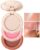 Paleta De Maquillaje 3 En 1, Paleta De Iluminadores En Polvo, Paleta De Iluminadores Faciales, Paleta De Iluminadores Y Contorno Y Colorete, Herramientas Cosméticas Versátiles (01#)