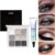 Paleta De Sombras De Ojos 9 Colores Mate Y Brillante, Impermeable, Sombra Mate Brillante, Sombra De Ojos Brillante Altamente Pigmentada, Paleta De Maquillaje Para Ojos Brillante (Ahumado, 1)