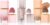 Paquete de 3 set de maquillaje líquido para contorno, resaltador y rubor, resistente al agua, crema de larga duración, resaltadores de rubor, bronceador de contorno, regalo de maquillaje para mujeres