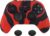 PlayVital Funda de Silicona para Xbox Elite Serie 2 Mando Protectora Antideslizante Funda de Goma Case Cover Ergonómico con 2 Tapas de Joysitck para Elite Serie 2 Core(Edición Samurai-Rojo & Negro)