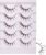 Pure Vie pestañas postizas naturales, 6 pairs false eyelashes extensiones con decoración de diamantes reutilizable individuales pelo efecto, lifting pestañas accesorios de aplicar kit regalo