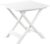 Saturnia 08330140 – Mesa Resina Plegable Blanca 79x72x70 cm