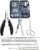 Set Cortaúñas Profesional,Alicates Uñas Pies Acero Inoxidable,Cortauñas Kit Profesional 7 piezas,Kit de Uñas Manicura y Pedicura para Mujeres y Hombres.