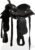 SKM Western 91355 – Sillín de piel auténtica, 12″, peso: 6,32 kg, color negro