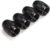 Tapas de válvula de aleación de metal negro para llantas de neumáticos, tapones antipolvo (4 unidades) universales para coches, SUV, bicicletas, motocicletas, camiones, sello hermético de