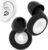 Tapones Oídos para Dormir – 1 Par Tapones Oídos de Silicona Reutilizables Lavableques, Reducción Sonido 27dB – Antiruido, Protección Auditiva para Dormir Estudiar Trabajar, Negro Blanco0