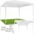 tectake® – Carpa Jardín, Cenador de Acero, Carpas para Exteriores, Carpa, Incluye Piquetas y Cuerdas Tensoras, Carpa Playa, Jardín, Toldo Camping – 3×3 m Blanco