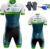 Traje de Triatlón para Hombre de Manga Corta,Pro Manga Corta Traje de Ciclismo,Combo con Chaleco y Pantalón Corto en una Sola Pieza,Racing Tri Suit de Acolchado de Gel