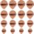Triángulo Maquillaje Borla en polvo, 16 unidades Marrón Powder Puff 4 Tamaños Borla de Polvo Triángulo Suave Felpa Maquillaje Esponja Set Polvo Puff Maquillaje Esponja Accesorios para Polvo Suelto