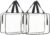 Vaguelly 2 Piezas Bolsa de Lavar Neceser Transparente baul Almacenamiento Tote Bolsa de Maquillaje para Bolso máscara de pestañas a Prueba de Agua Accesorios cosméticos Bolsas de cosméticos