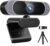 Webcam, Cámara Web 4K 8MP HD con micrófono con cancelación de Ruido/Cubierta de privacidad/trípode Play cámara Web USB for Video de reunión